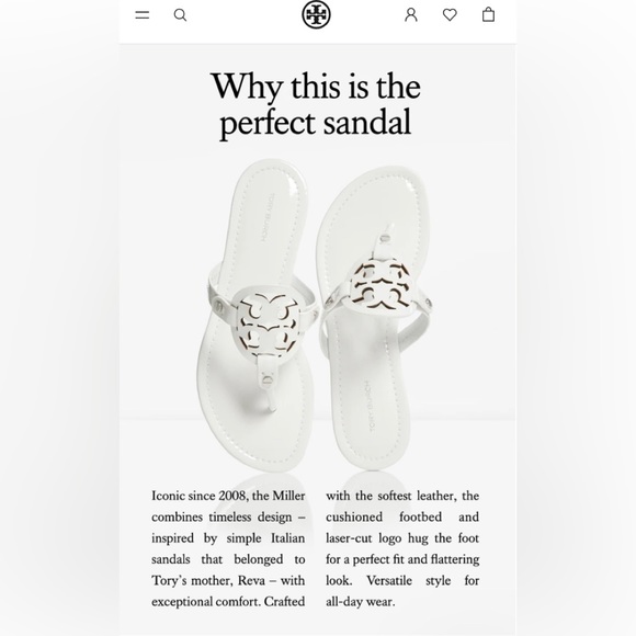 Tory Burch Miller Sandal - Picture 2 of 16